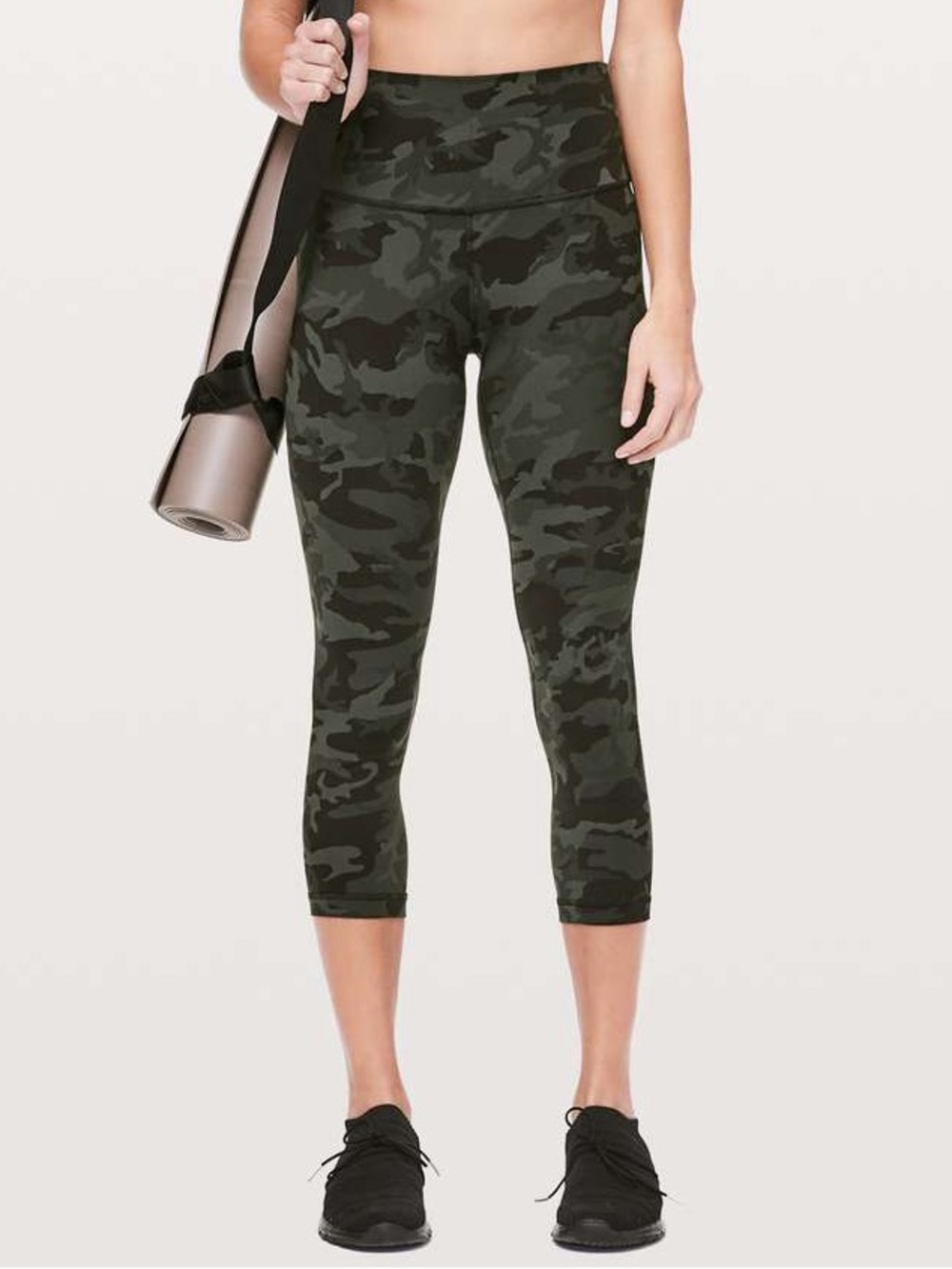 Lululemon cropped green camo leggings